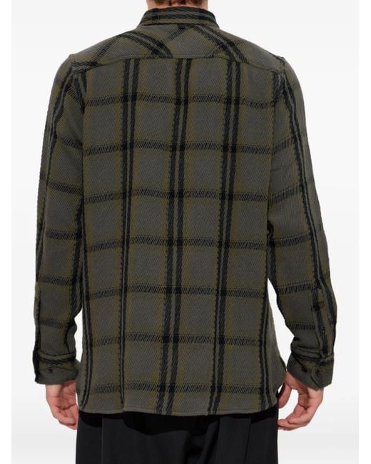 Camicia A Quadri di Rag & Bone in Green da Uomo