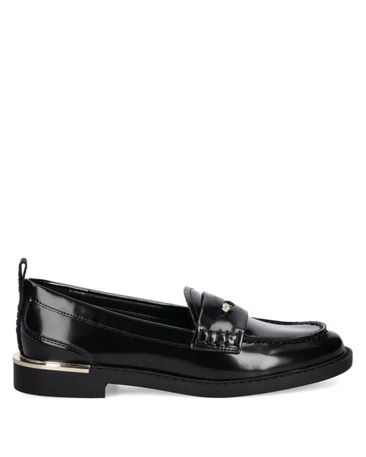 DKNY Black Coin-Detail Loafers