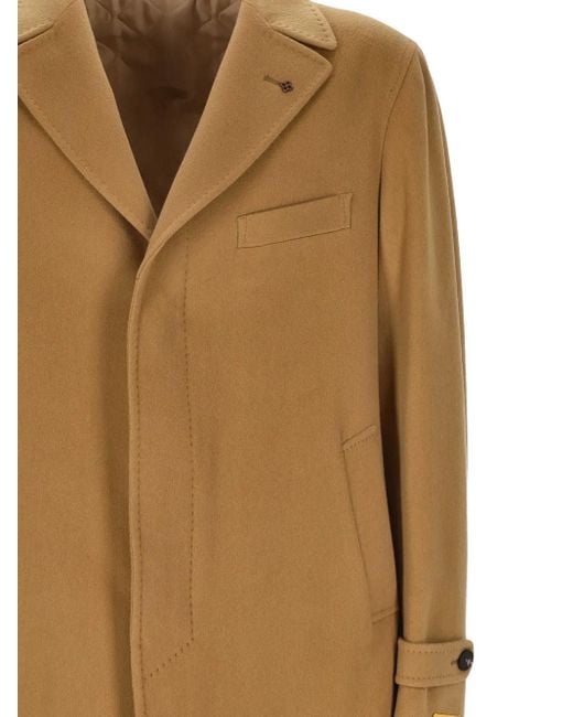 Tagliatore Natural Button-Fastening Coat for men