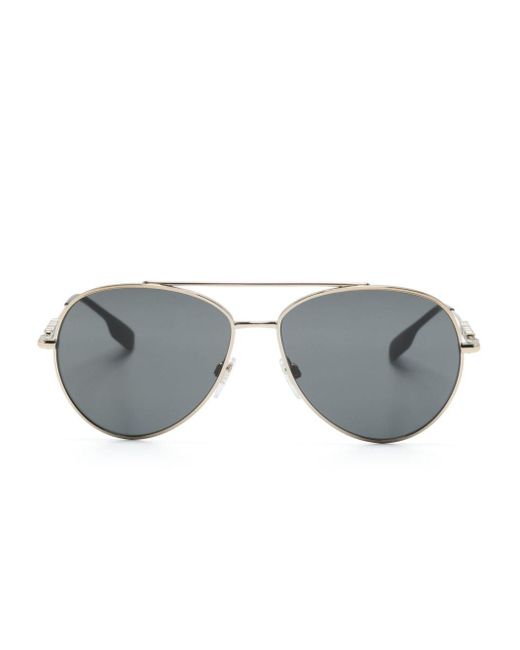 Burberry Gray E3147 Pilot-frame Sunglasses