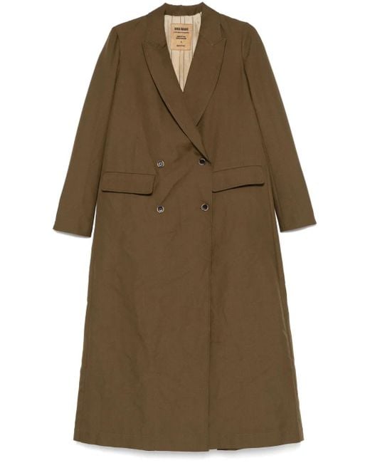 Manteau À Boutonnière Croisée Uma Wang en coloris Brown