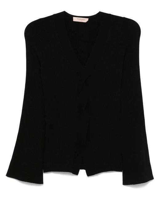 Twinset Black Twisted Sweater