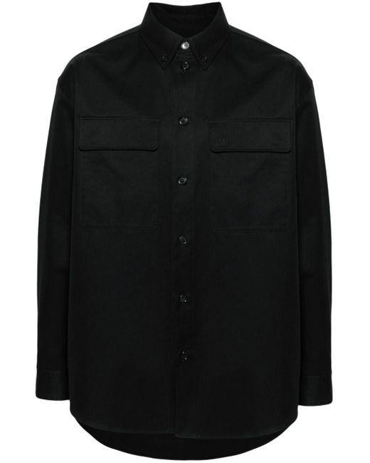 Off-White c/o Virgil Abloh Overhemd Met Geborduurd Logo in het Black voor heren