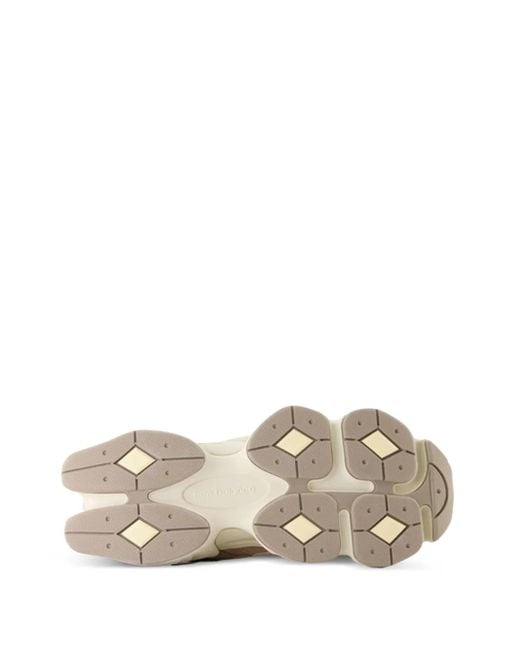 New Balance Brown Mesh-Panelled Chunky Sneakers