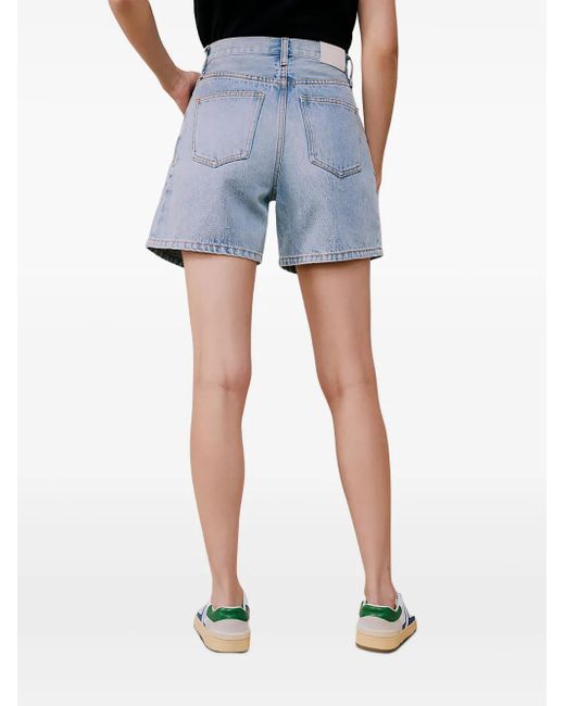 Hey Joanie Blue Pleated Fun Shorts