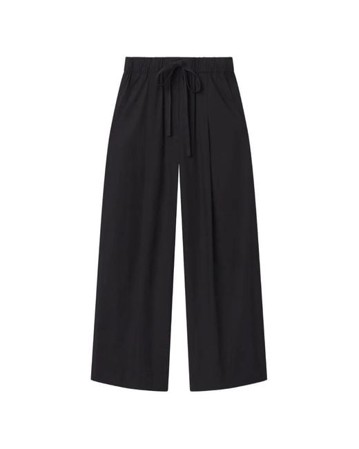 A.L.C. Black James Drawstring-Waist Trousers