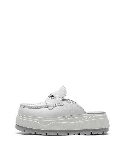 Nike White Air Platform Mules