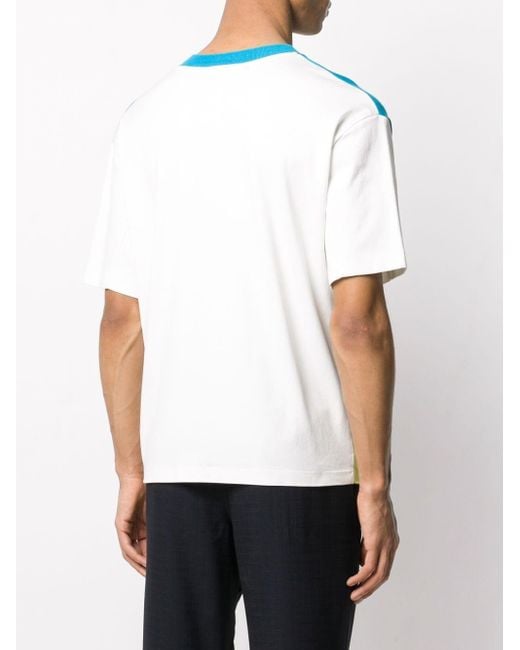 Roberto Collina Cotton Colour-block Short Sleeve T-shirt in Grey (Gray ...