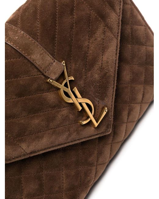 Saint Laurent Brown Medium Cassandra Quilted Shoulder Bag