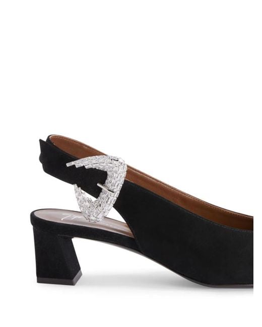 Giuseppe Zanotti Black 45Mm Brendha Allure Pumps