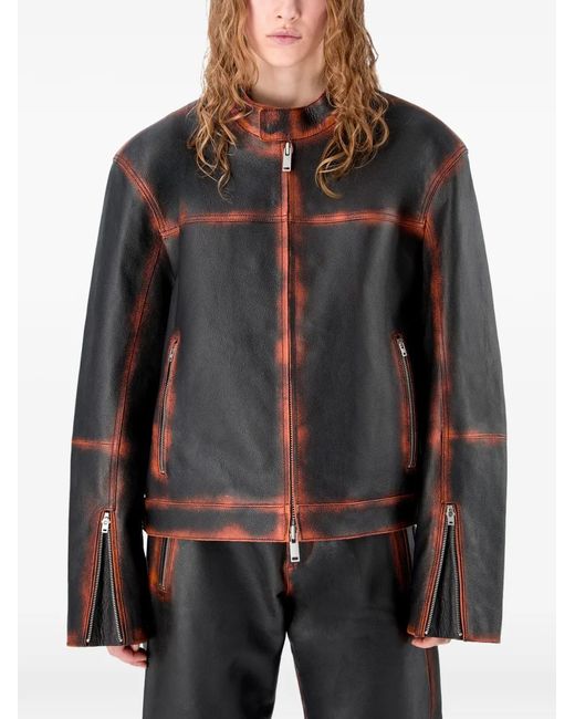 CAMPERLAB Black Smooth Leather Jacket