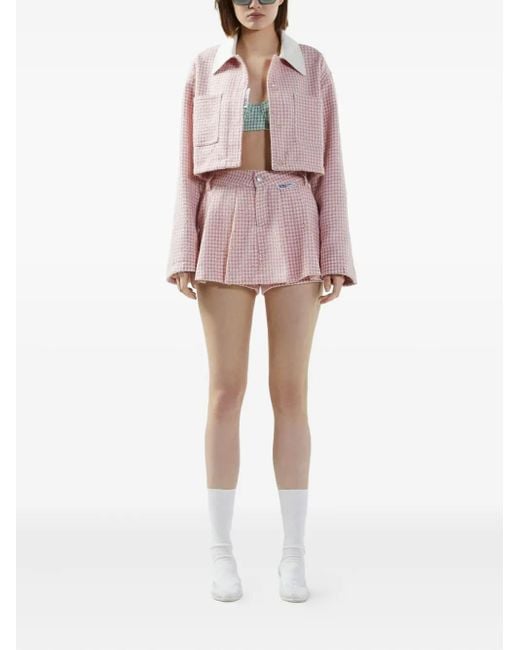 Gcds Pink Tweed Jacket