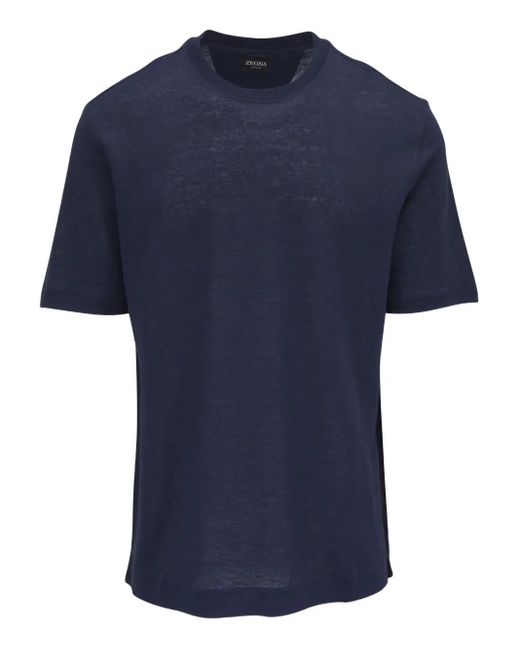 メンズ Zegna メランジ Tシャツ Blue