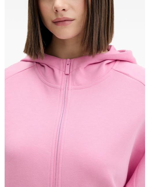 Adidas Pink Soft Lux Zip-Up Hoodie