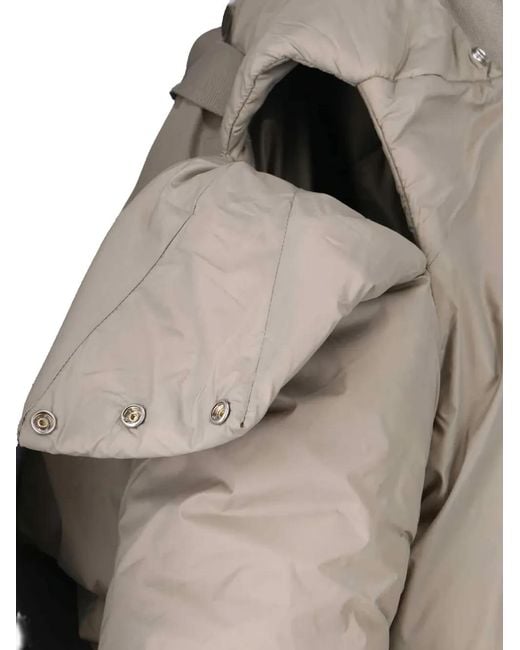 Rick Owens Natural Padded Zip-Up Jacket for men