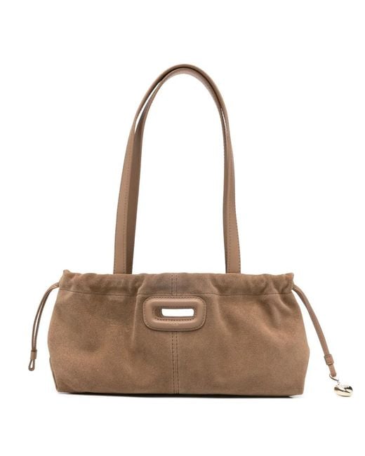 Maje Natural Heart-Charm Shoulder Bag