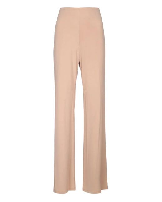 Pantaloni A Gamba Ampia di Alberta Ferretti in Natural