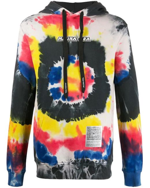 Mauna Kea Blue Tie-Dye Hooded Sweatshirt for men