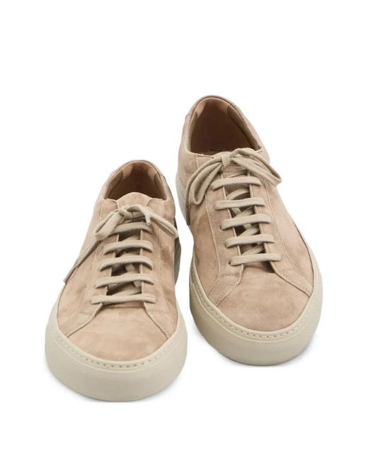 Common Projects White Lace-Up Suede Sneakers for men