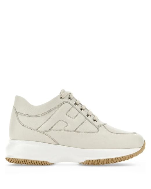 Hogan White Interactive Low-Top Sneakers