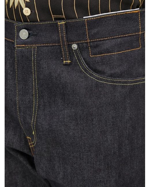 Visvim Black Contrast-Stitching Jeans for men