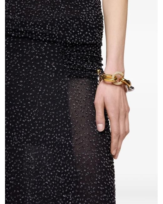 Rabanne Black Asymmetric Maxi Skirt