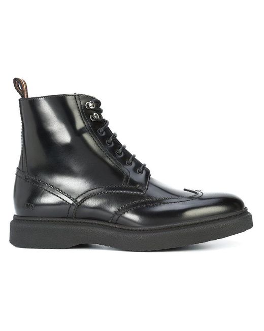 women's black lace up ankle boots