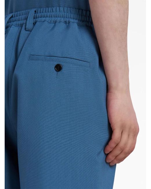 Marni Tropical Hose Mit Bundfalten in Blue für Herren