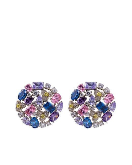 Juwelina Paris White Lucia Earrings