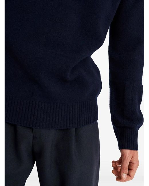 Pringle of Scotland Blue Round-Neck Cashmere Jumper for men