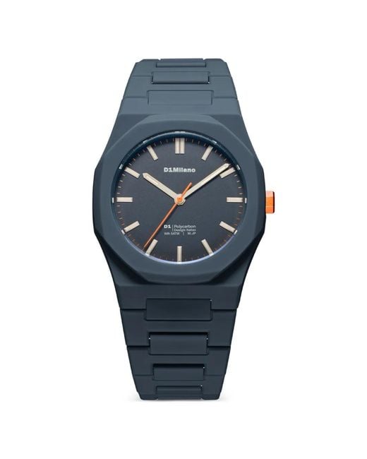 D1 Milano Blue Polycarbon 40.5Mm Watch