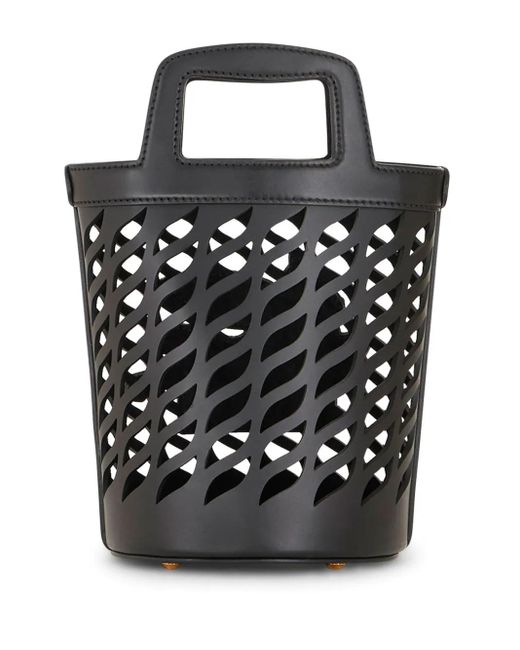 Etro Black Coffa Leather Bucket Bag