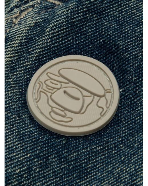 Aape By A Bathing Ape Green Moonface Jeans for men