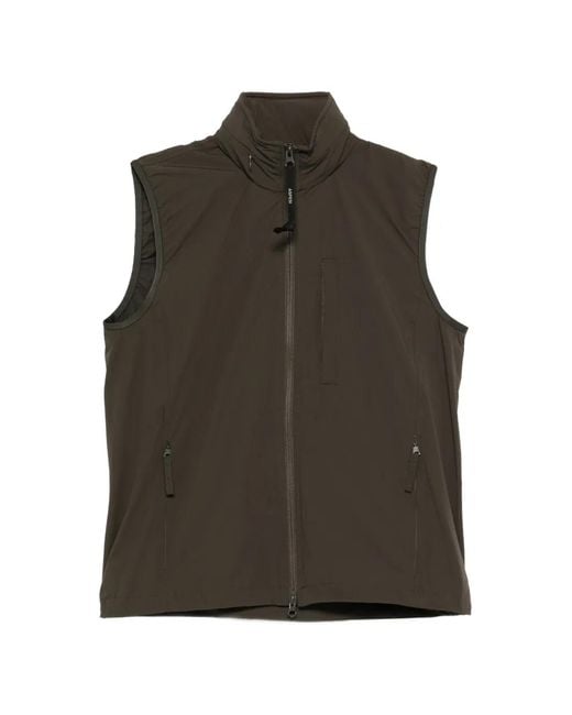 Aspesi Green Zip-Up Vest for men