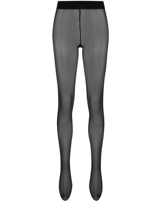 Wolford Pure 20 Sheer Tights in Black (Gray) Lyst