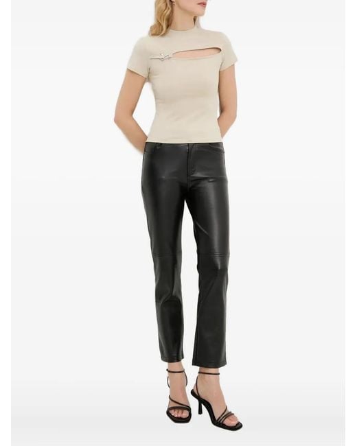HELIOT EMIL Multicolor Keyhole-Detail Clasp T-Shirt