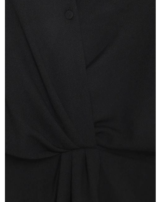 Essentiel Antwerp ツイスト シャツドレス Black