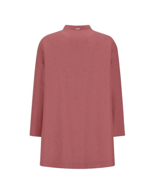 Herno Pink Mandarin-Collar Coat