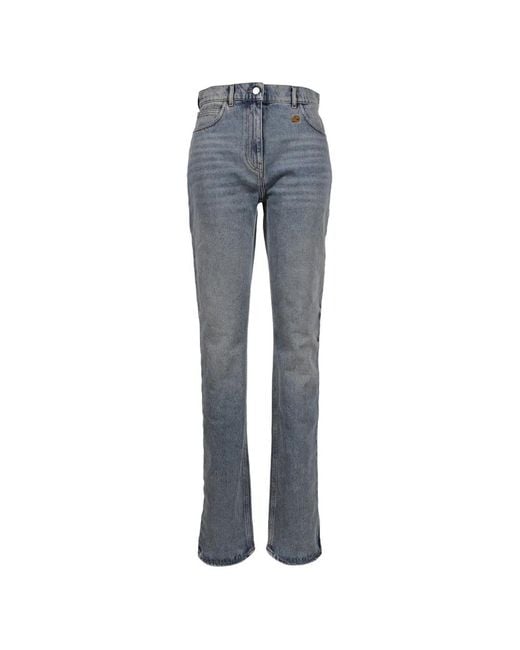 Courreges Blue Round Helm Jeans