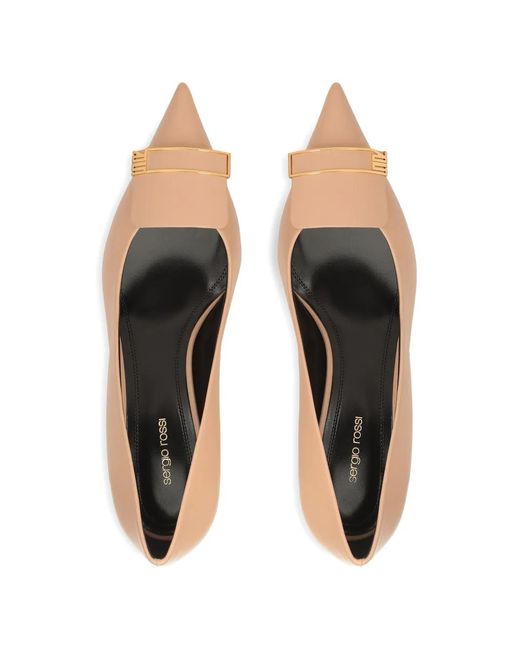 Sergio Rossi Natural Pointed-Toe Pumps