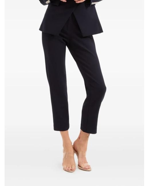 Veronica Beard ボタンディテール パンツ Blue