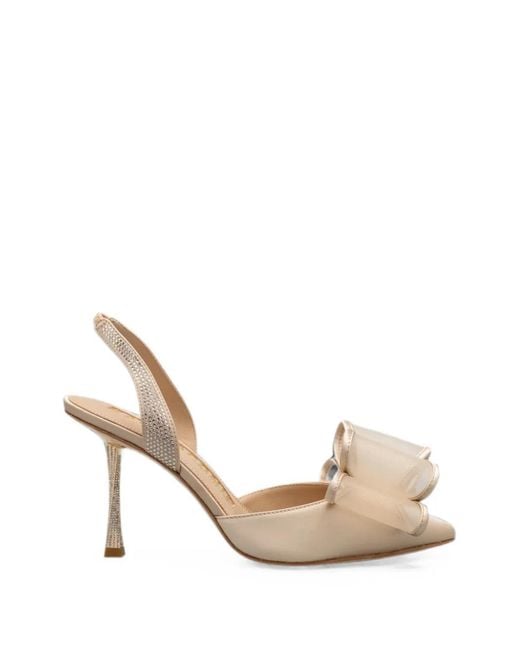 Kat Maconie Natural Mules Paola À Nœud