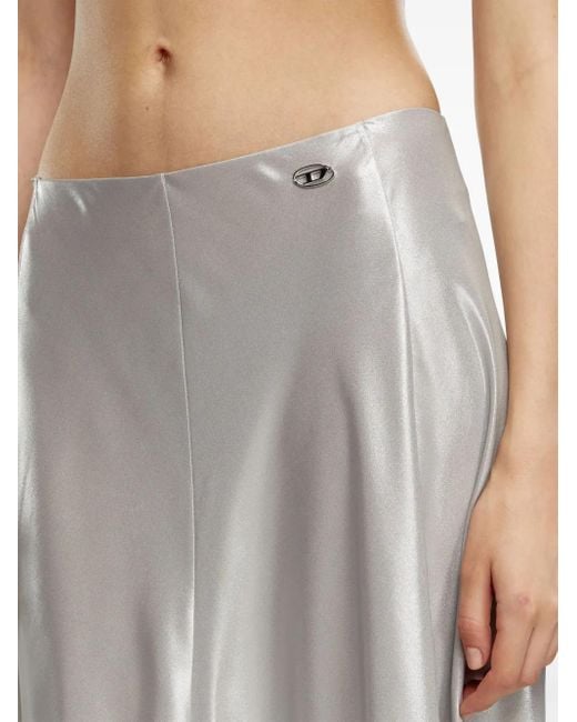 DIESEL White O-Namit Maxi Skirt