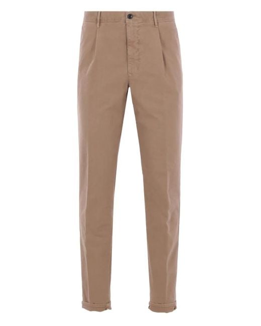 Incotex Natural Pleated Trousers for men
