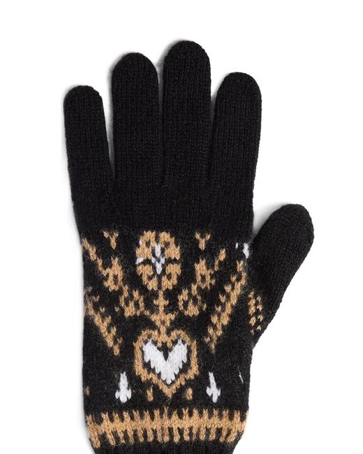 Khaite Black Domini Gloves