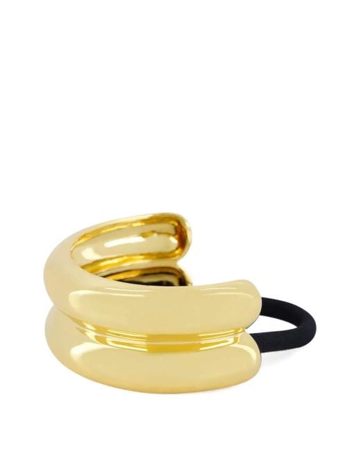 Elastico Per Capelli Petite Glossy Double Arch di Lelet in Metallic
