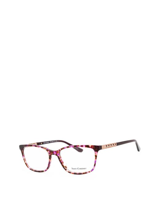 Juicy Couture Brown Tortoiseshell-Effect Rectangle-Frame Glasses