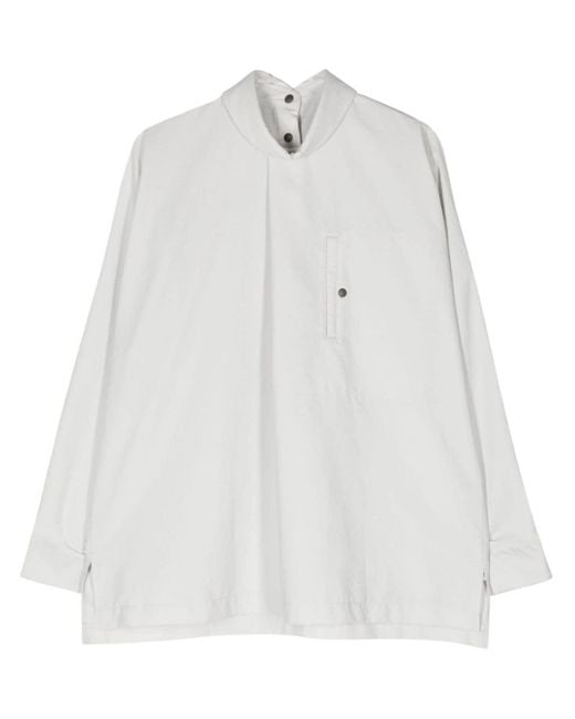 Verso crinkled shirt di Homme Plissé Issey Miyake in White da Uomo