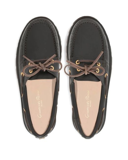 Gianvito Rossi Black Lace-Up Olonne