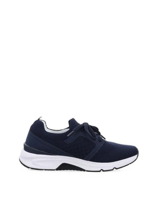 Gabor Blue Sneakers Mit Gestricktem Einsatz